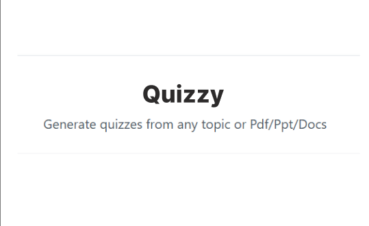 AI-Powered Quiz Generation App